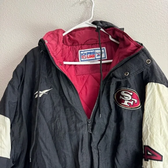 Pro Line Reebok San Francisco 49ers Jacket Size XL Vintage